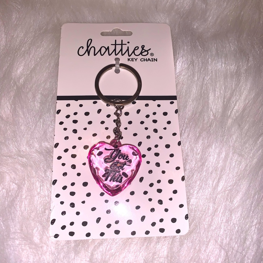 Pink Heart keychain